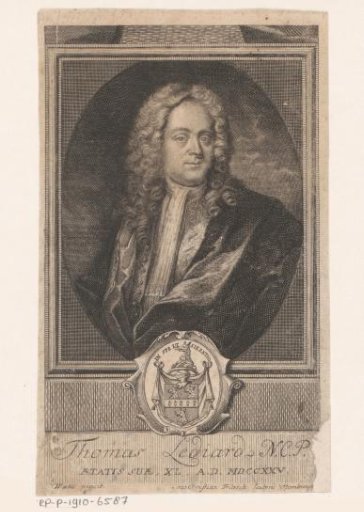 Portrait of Thomas Lediard aged 40