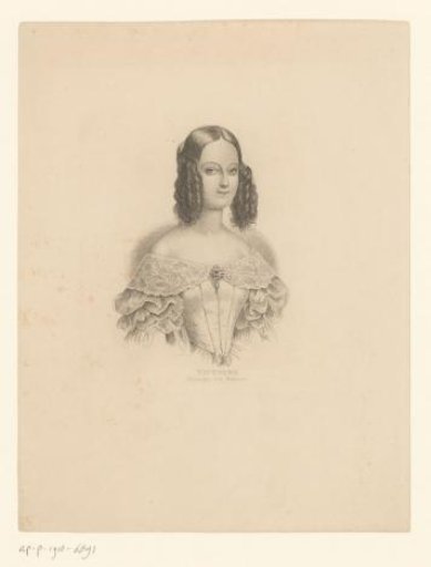 Portrait of Victoria of Saxe-Coburg and Gotha-Koháry