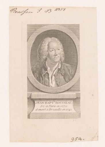 Portrait of Jean Baptiste Rousseau