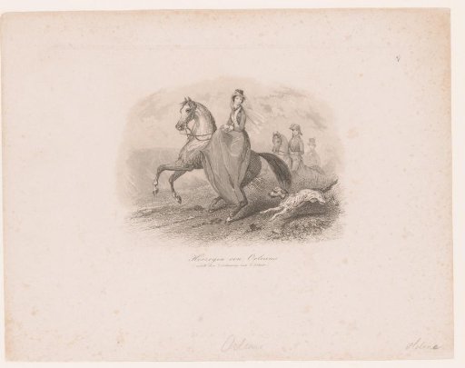 Portrait of Helene van Mecklenburg-Schwerin on Horseback