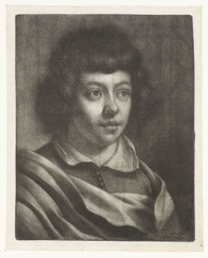 Boy with a folded collar