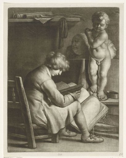 Boy in a studio
