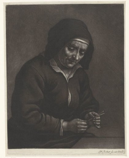 A Woman at a Table
