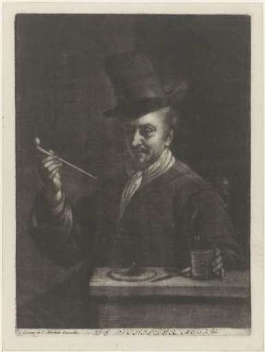 Man smoking a pipe