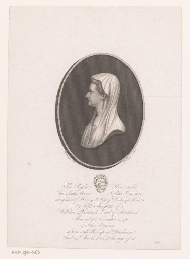 Portrait of Anne Sophia Egerton