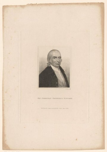 Portrait of Christian Friedrich Schwarz