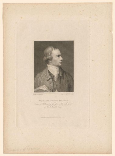 Portrait of William Julius Mickle