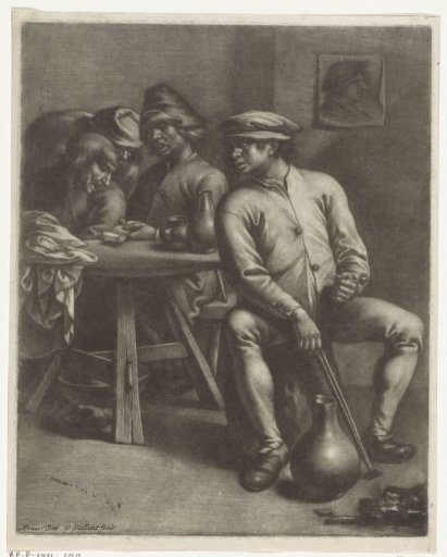 Men singing in a tavern