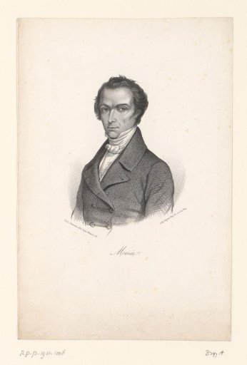 Portrait of an unknown man with the name Marie