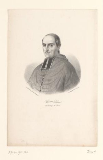 Portrait of Marie-Dominique-Auguste Sibour, Archbishop of Paris
