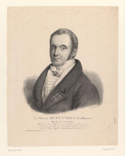 Portrait of the surgeon Guillaume Dupuytren