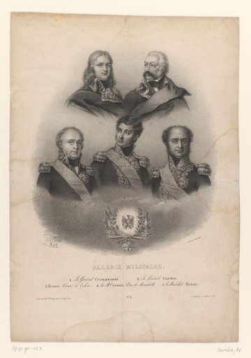 Five portraits of marshals and generals