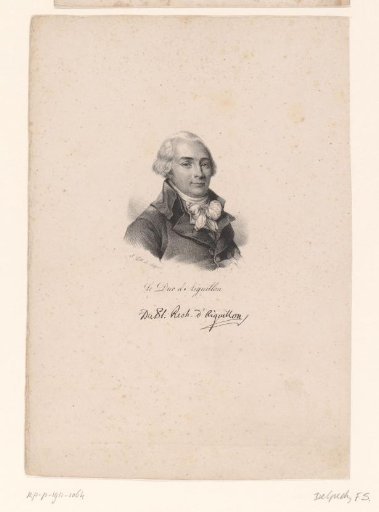 Portrait of Emmanuel-Armand de Richelieu, Duke of Aiguillon
