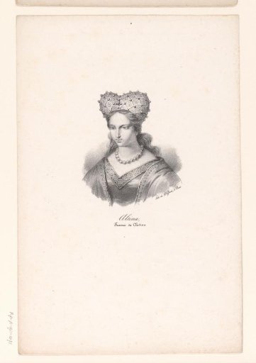 Portrait of Altina, wife of Chlodio