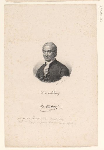 Portrait of Jean-Jacques Barthélemy