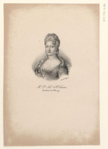 Portrait of Marie Louise Elisabeth of Orléans