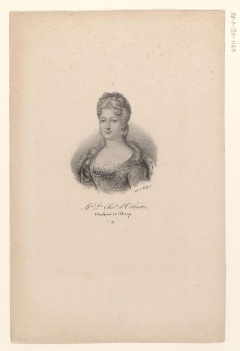 Portrait of Marie Louise Elisabeth of Orléans