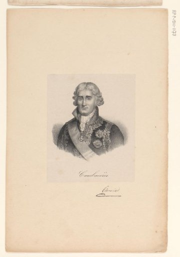 Portrait of Jean-Jacques-Régis de Cambacérès