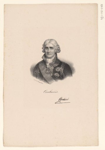 Portrait of Jean-Jacques-Régis de Cambacérès