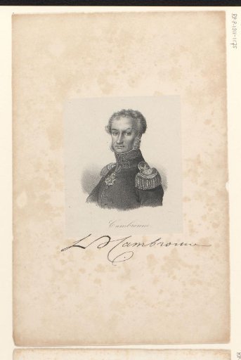 Portrait of Pierre Cambronne