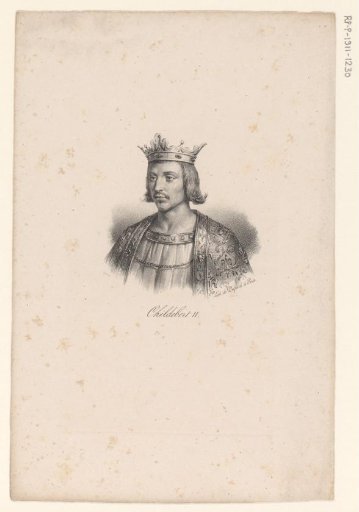 Portrait of King Childebert II