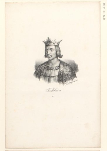 Portrait of King Childebert II