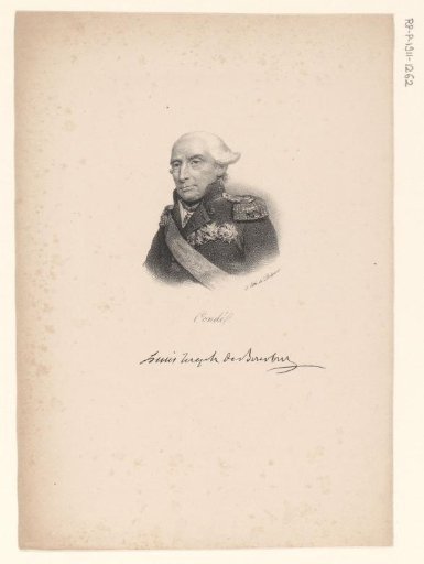 Portrait of Louis V Joseph of Bourbon-Condé