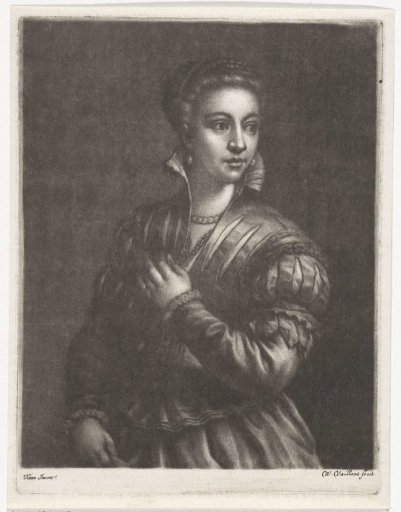Woman in Venetian costume