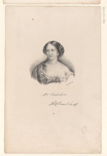Portrait of Antoinette Des Houlières