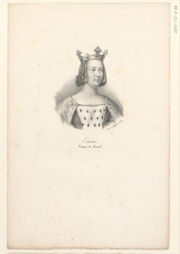 Portrait of Emma of France