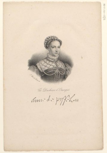 Portrait of Anne de Pisseleu d'Heilly
