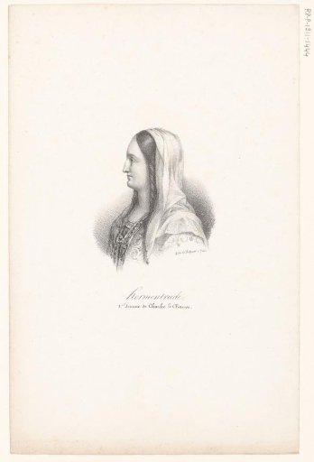 Portrait of Ermentrudis of Orléans