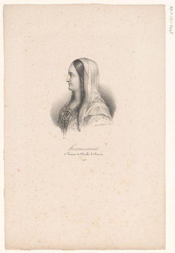 Portrait of Ermentrudis of Orléans