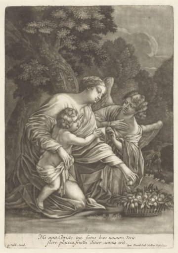 Mary with the Christ Child and an angel