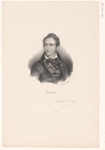 Portrait of Alphonse de Lamartine