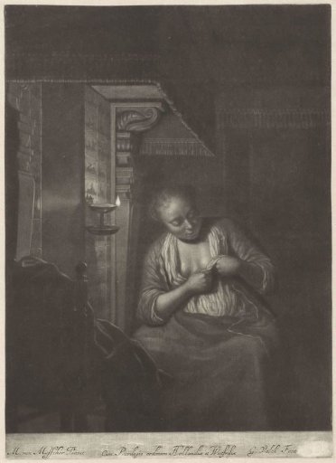 Woman scratching herself