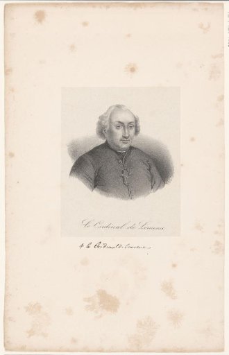 Portrait of Étienne-Charles de Loménie de Brienne