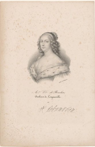 Portrait of Anna Genoveva of Bourbon-Condé