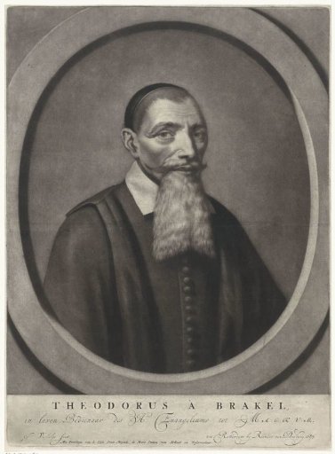 Portrait of the Minister Theodorus a Brakel