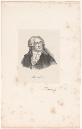 Portrait of Honoré-Gabriel de Riqueti, Count of Mirabeau