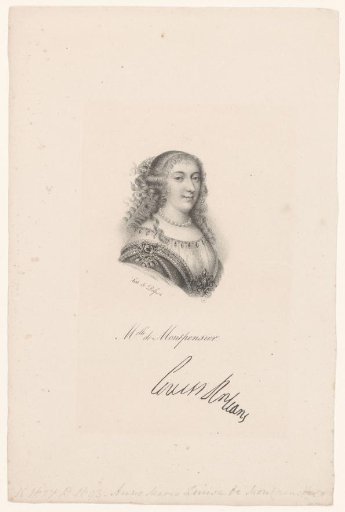 Portrait of Anne-Marie-Louise d'Orléans