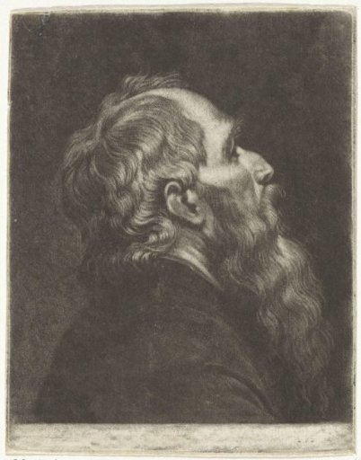 Bust of a Man with a Beard, in Profile