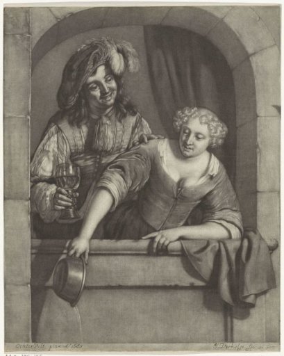 Woman and Man in a Window