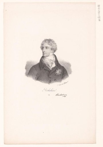 Portrait of Armand-Emmanuel du Plessis de Richelieu