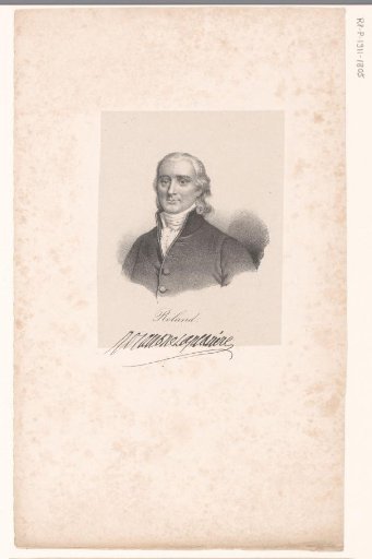 Portrait of Jean-Marie Roland de la Platière