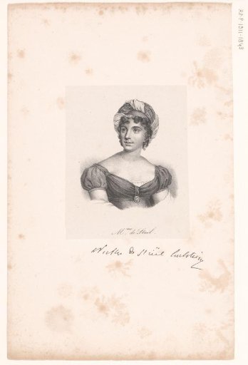 Portrait of Germaine de Staël