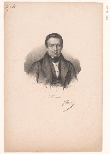 Portrait of Abel François Villemain