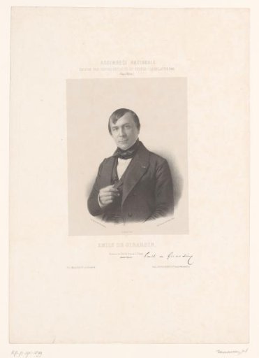 Portrait of Émile de Girardin