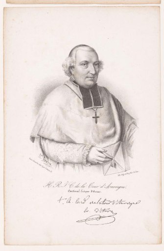 Portrait of Cardinal Hugues de La Tour d'Auvergne-Lauraguais