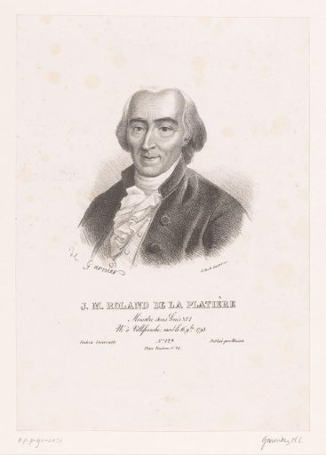 Portrait of Jean-Marie Roland de La Platière